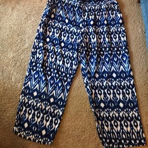 Kim Rogers Geometric Print Palazzo Pant